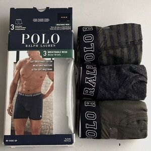 Polo Ralph Lauren Mesh Boxer Briefs 3 Pack Breathable Boxers Men